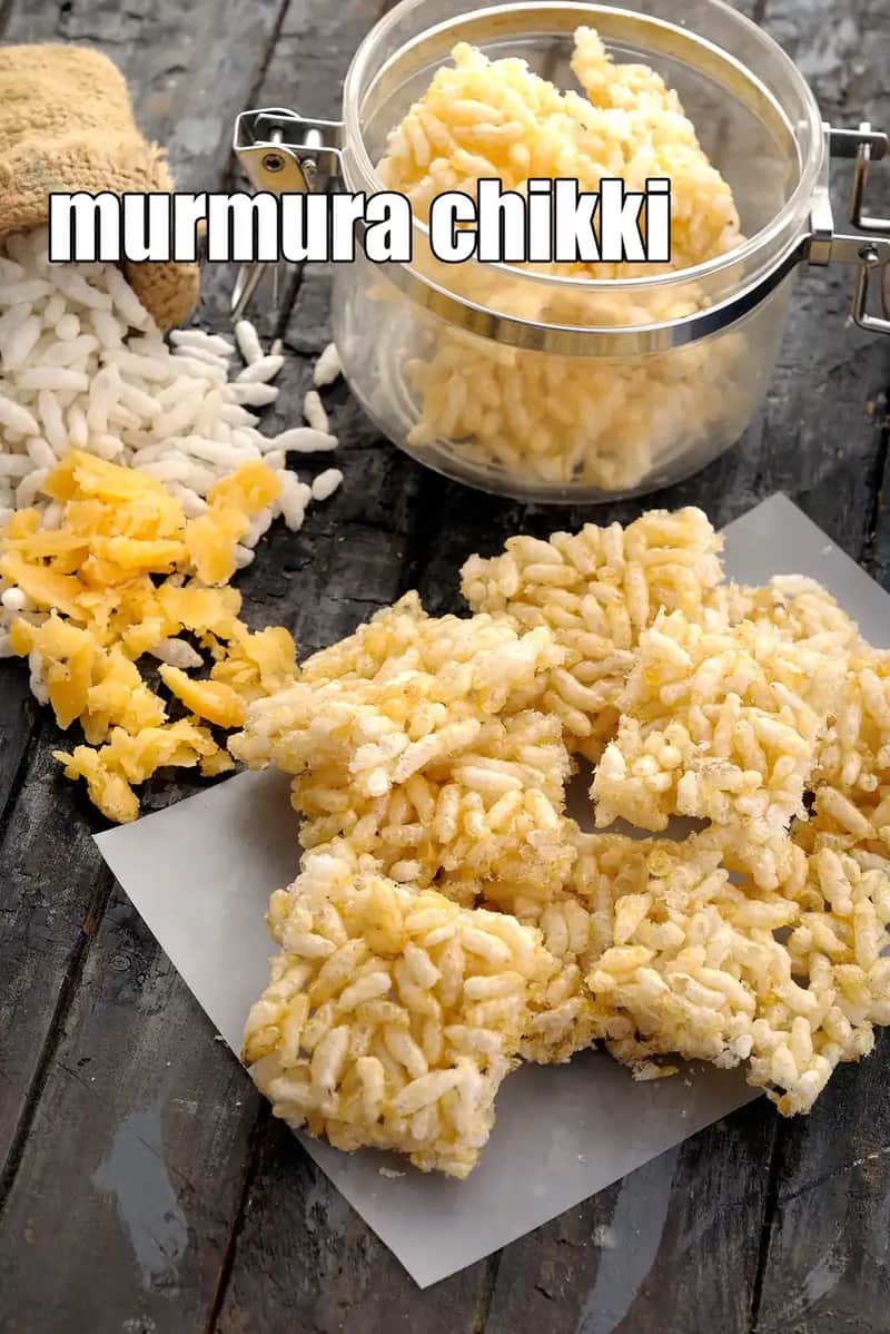 Murmura Chikki Recipe (Kurmura Chikki)
