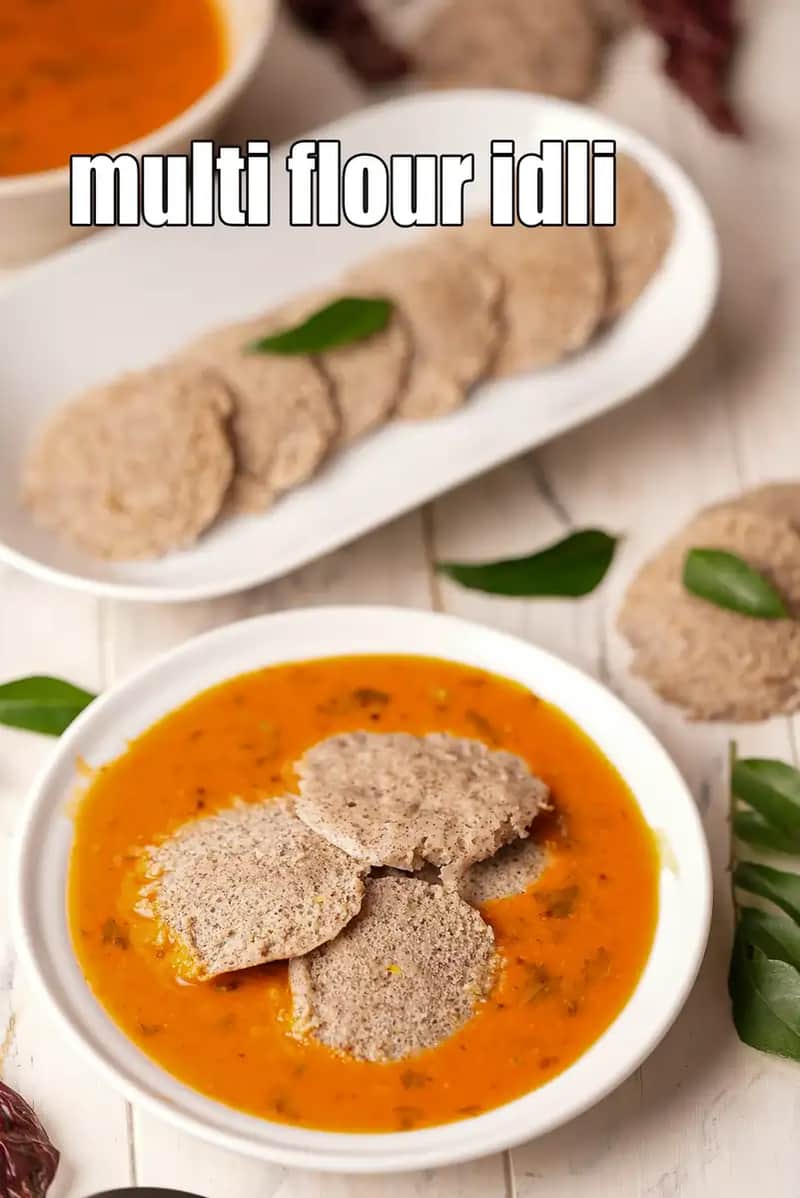 Multi Flour Idli Recipe (Healthy Multigrain Idli)