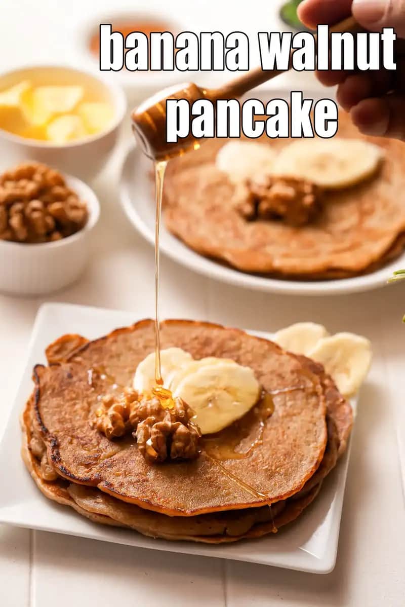 Banana Walnut Pancake Recipe
