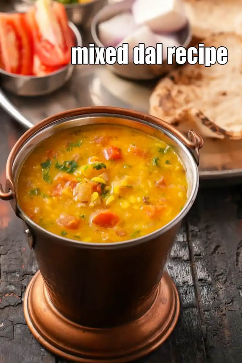 Mixed Dal Recipe (Acidity Friendly Mixed Dal)