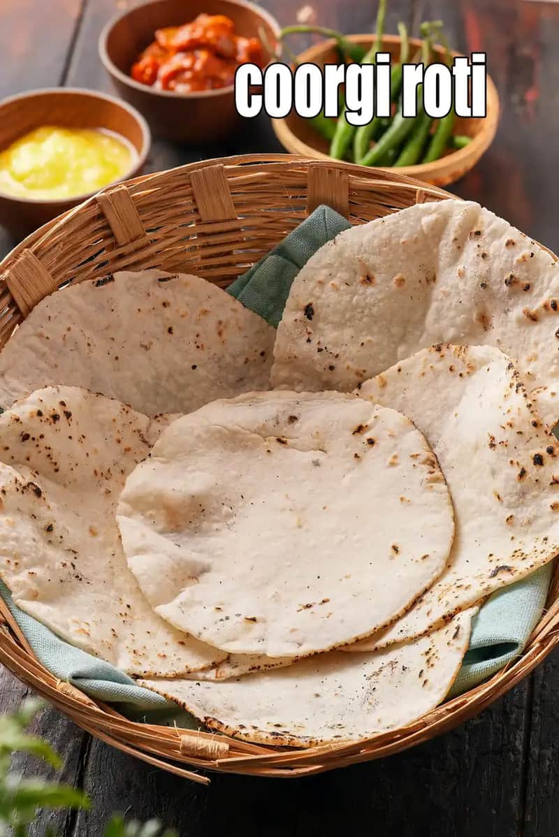 Coorgi Roti Recipe (Indian Rice Roti)