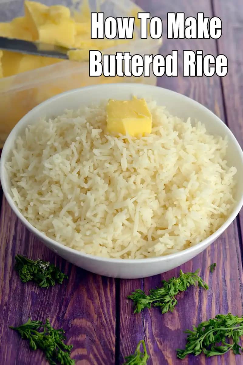 Buttered Rice Recipe (How To Make Buttered Rice)