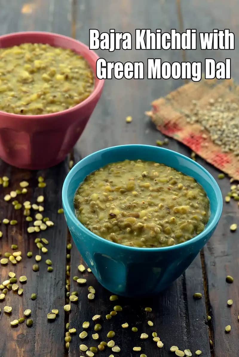 Bajra Khichdi With Green Moong Dal Recipe