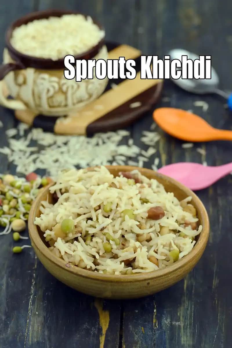 Sprouts Khichdi For Kids And Toddlers Recipe
