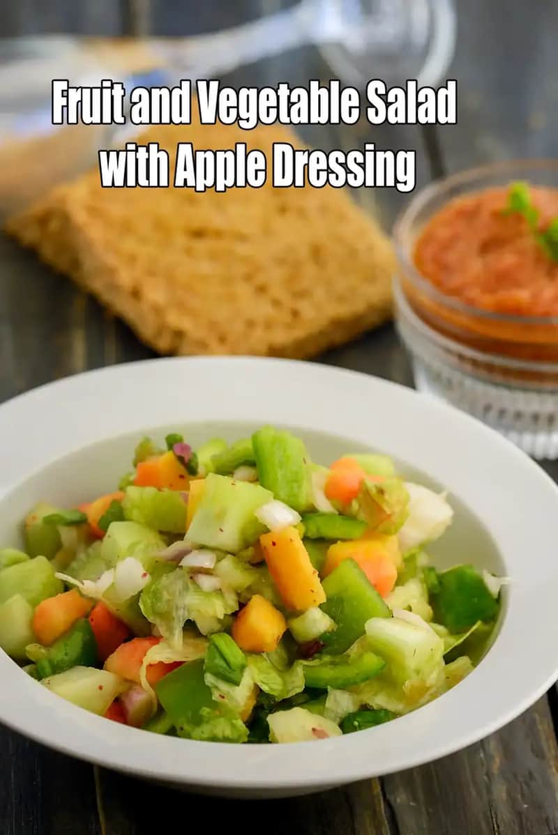 Fruit And Vegetable Salad With Apple Dressing Recipe