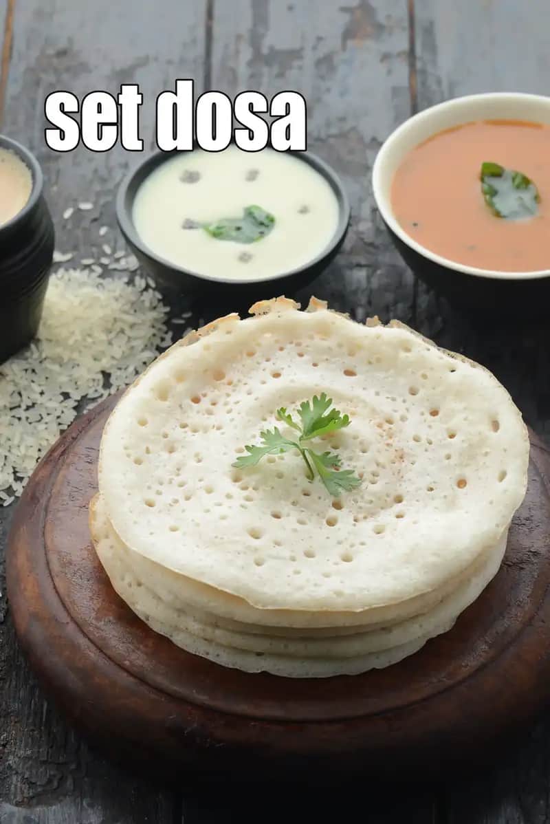 Set Dosa Recipe (South Indian Set Dosa)