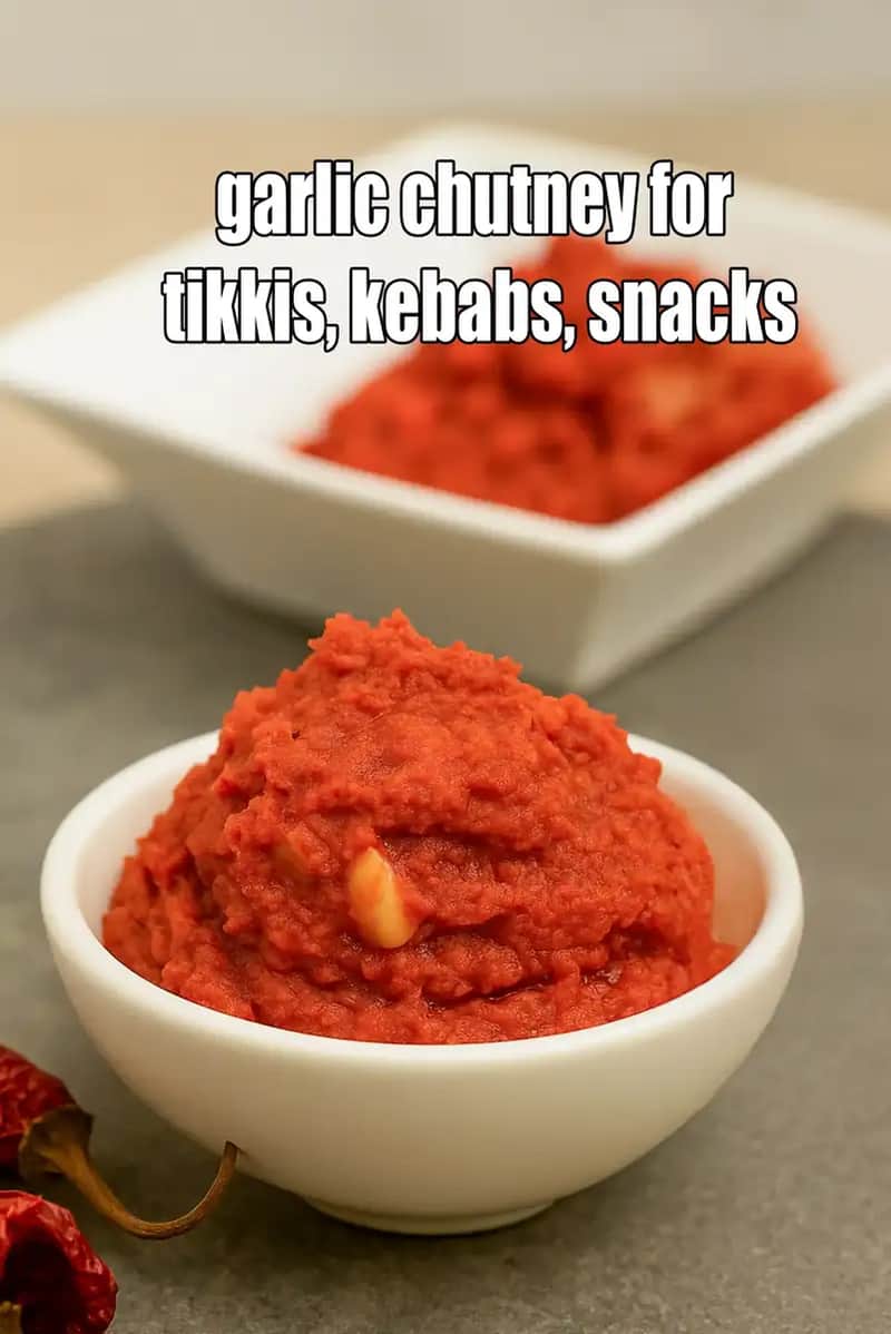 Garlic Chutney For Tikki Recipe (Garlic Chutney For Kebab)