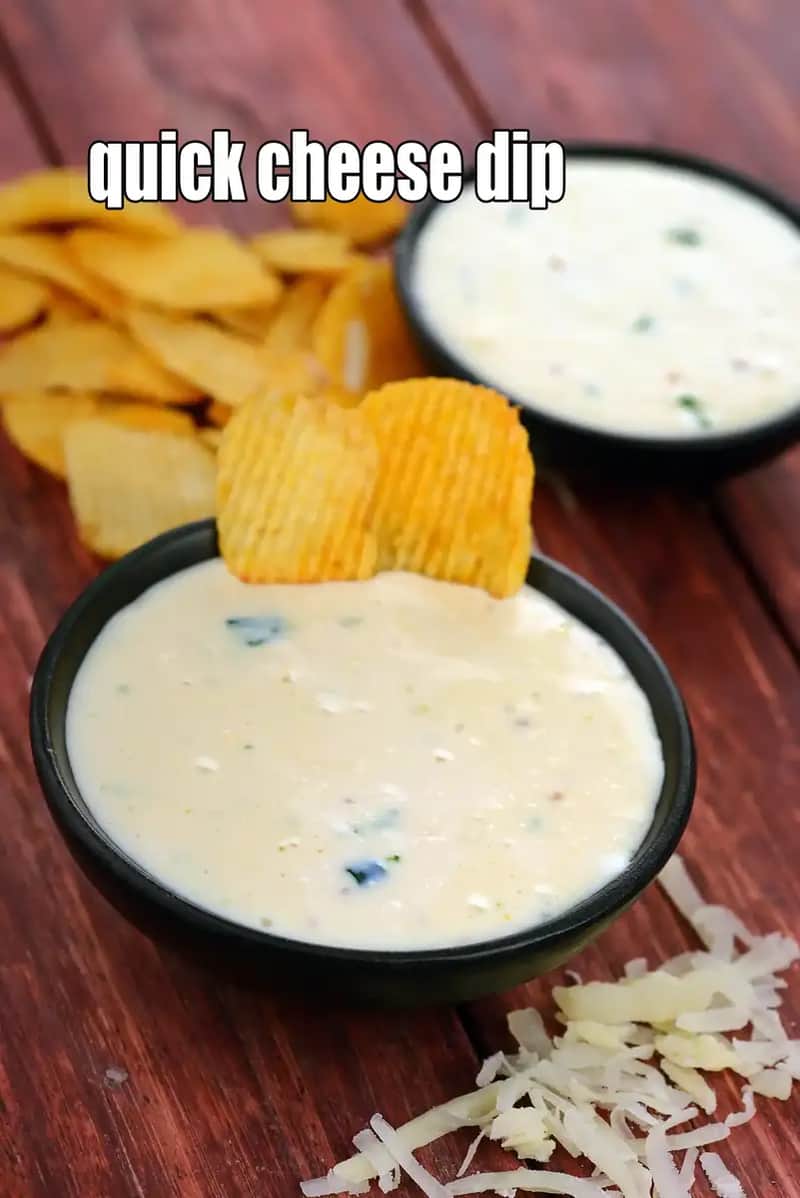 Quick Cheese Dip Recipe (Cheese Dipping Sauce)