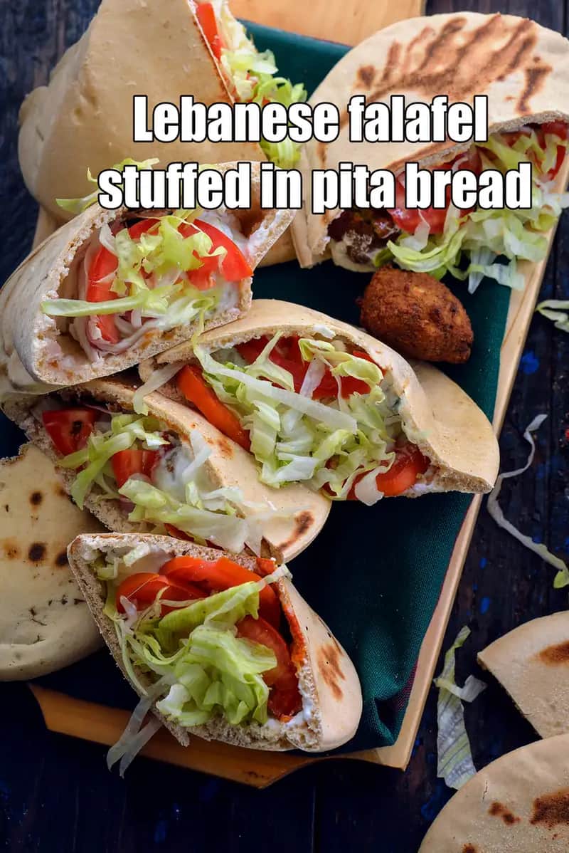 Lebanese Falafel Stuffed In Pita Bread Recipe