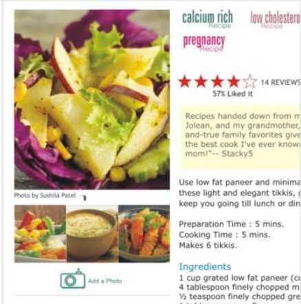 Snapshot of Recipe Photos