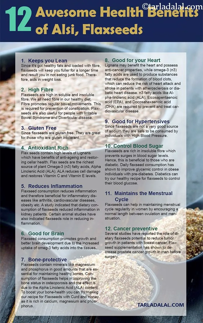 12 Awesome Health Benefits of Alsi Flaxseeds