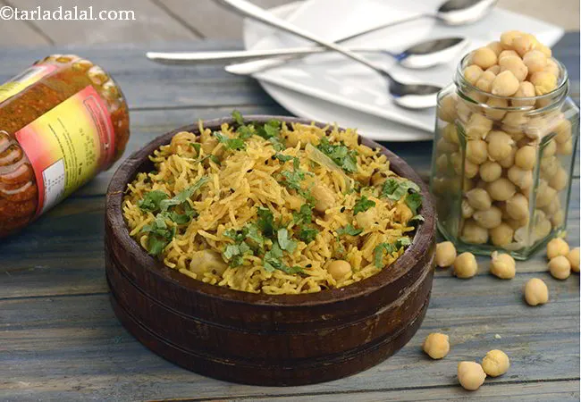  अचारी चना पुलाव रेसिपी |अचार काबुली चना पुलाओ | - Achari Chana Pulao
