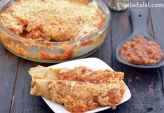Baked Beans Veg Cannelloni