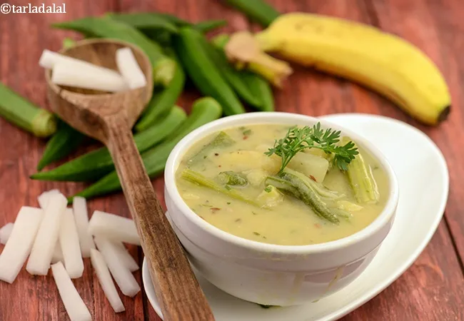 Bhatia kadhi | Gujarati bhatia khadi |  bhatia vegetable kadhi |