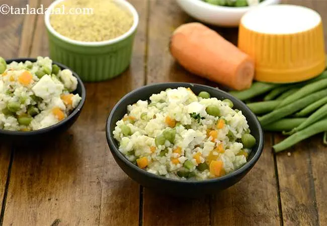 Bulgur Wheat and Paneer Pulao