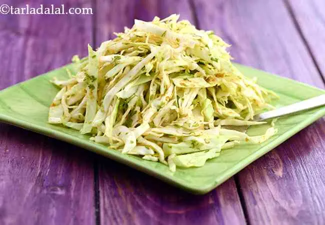  कैबेज सलाद की रेसिपी | तुरंत बनने वाला पत्तागोभी का सलाद | - Cabbage Salad 