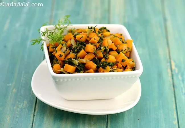 Carrot Methi Subzi ( Delicious Diabetic Recipe)