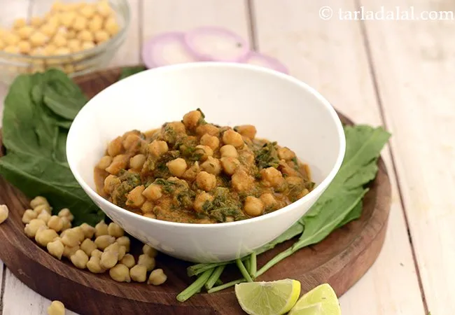 पालक चना रेसिपी | पालक छोले | चना पालक | पालक छोले सब्जी | Chana Palak, Chole Palak Recipe