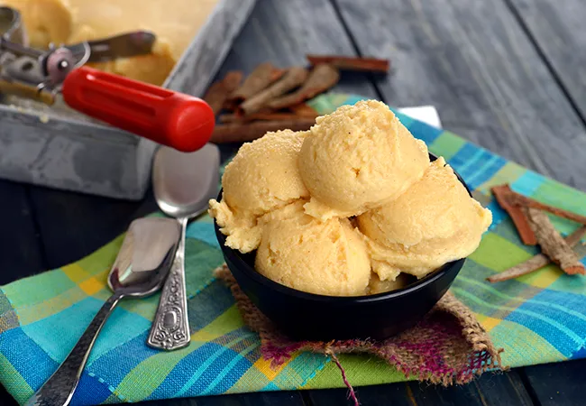 Cinnamon Peach Ice - Cream
