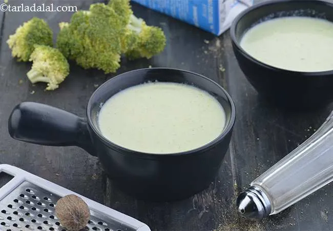  Cream Of Broccoli Soup ( Jain International Recipe)