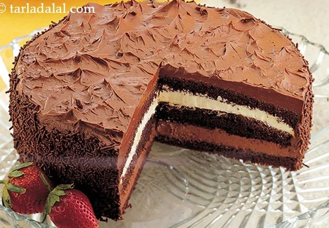 Double Layered Chocolate Truffle Gateau