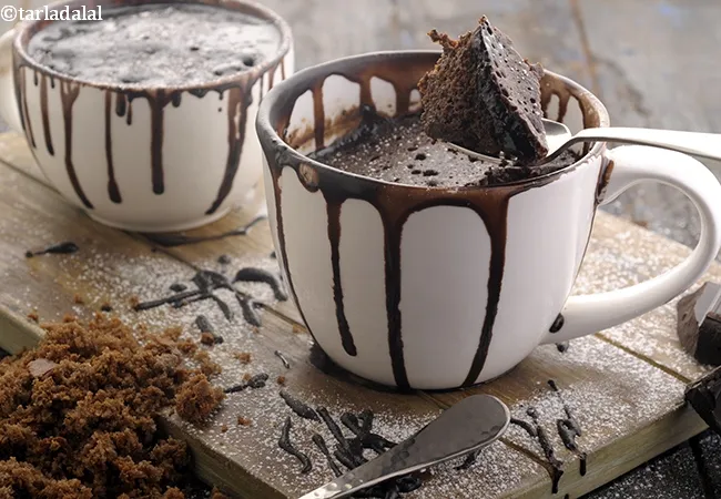 Eggless Chocolate Mug Cake, Microwave Mug Cake