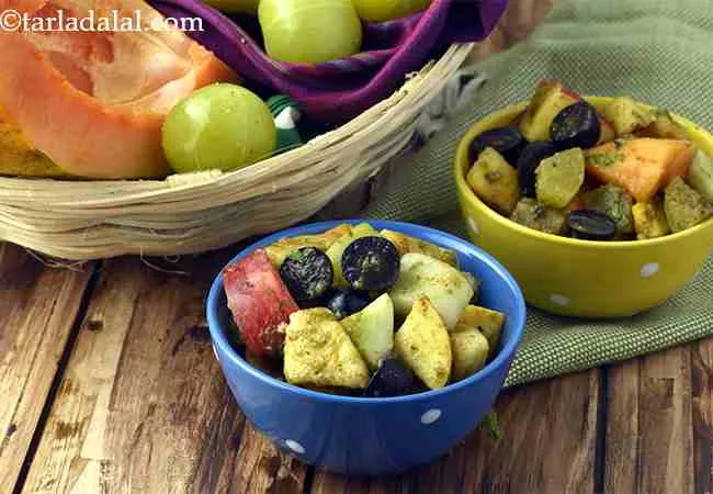  फ्रूट चाट रेसिपी | चटपटी फ्रूट चाट | हेल्दी सिंपल फ्रूट चाट | - Fruit Chaat Indian Fruit Chaat Recipe 
