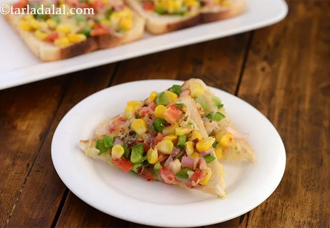 Garlicky-Corn-Tomato-and-Cheese-Toast