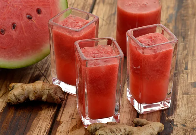 Ginger Melon Juice, Ginger Watermelon Juice