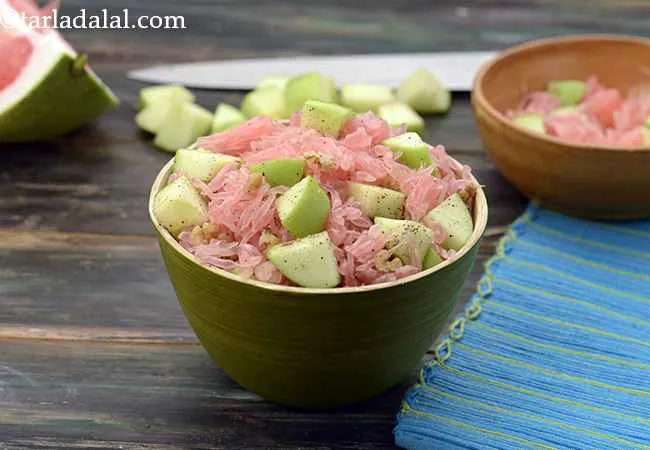ग्रेपफ्रूट एण्ड ग्रीन एप्पल सलाद | Grapefruit and Green Apple Salad