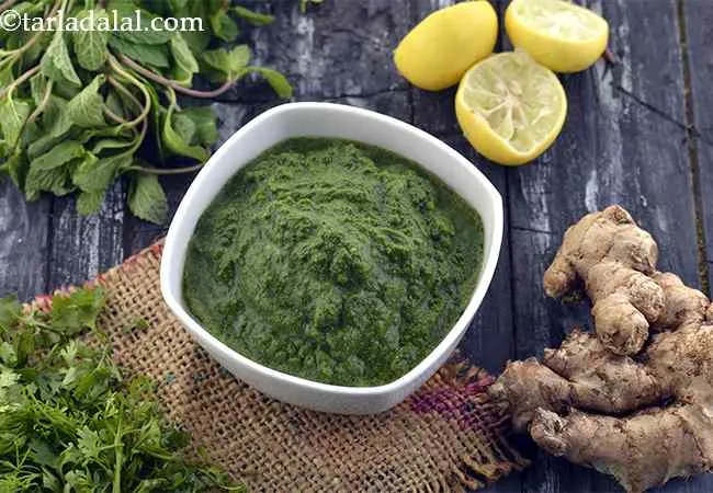  हरी चटनी | धनिया और पुदीने की चटनी |- Green Chutney