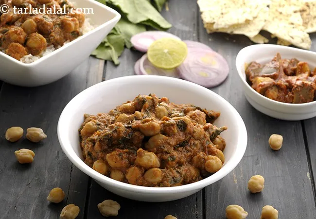 Healthy Chana Palak Sabzi Recipe
