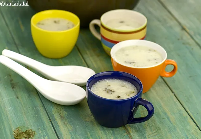 Lebanese Minty Rice Soup