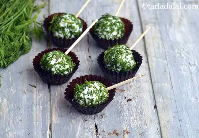 Malai Paneer Dill Balls