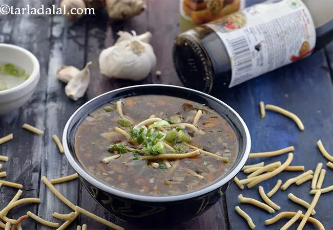  Manchow Soup, Chinese Veg Manchow Soup