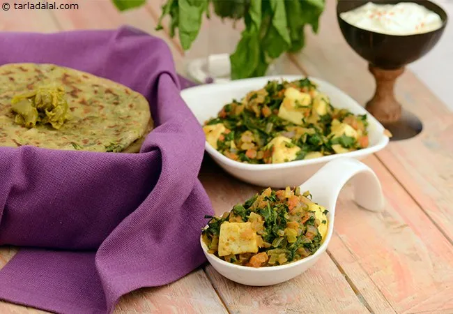 Methi Palak Paneer Subzi