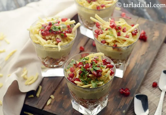 Moong Sprouts and Potato Salli Chaat
