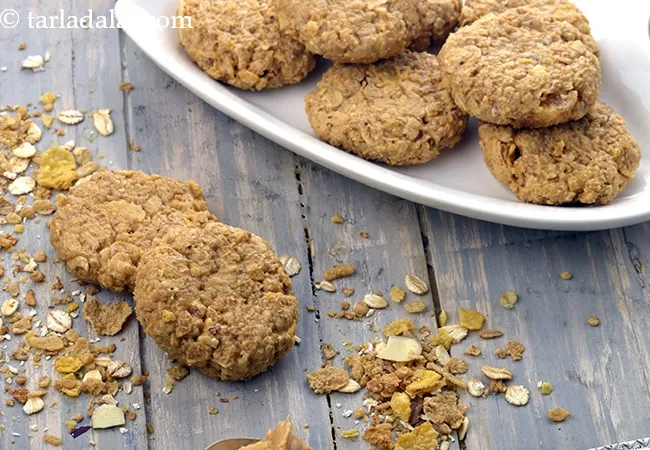 No Bake Oats, Muesli and Peanut Butter Cookies ( Lactose and Dairy Free)