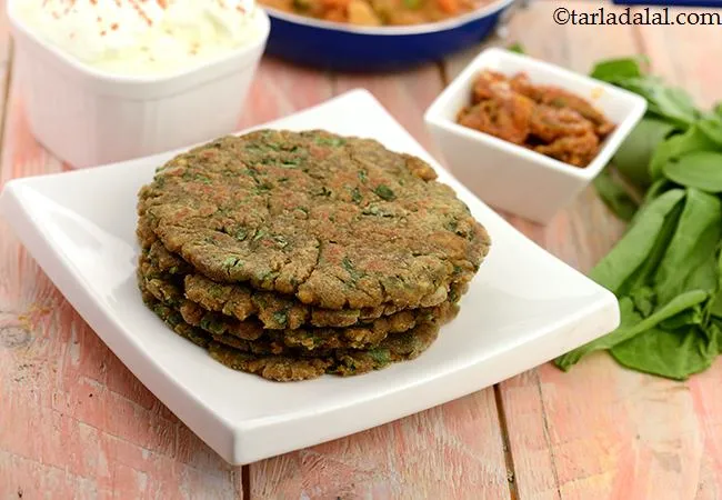 palak paneer roti recipe | gluten free palak paneer roti | healthy palak paneer paratha