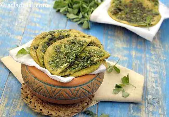 Paneer and Methi Roti