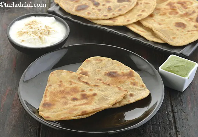 पराठा रेसिपी | सादा पराठा | - Parathas, Plain Paratha