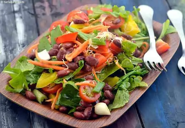 Rajma Vegetable Healthy Lunch Salad