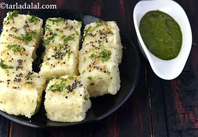 Rava Dhokla, Semolina Dhokla, Suji Dhokla 