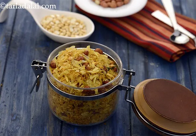  Oats Chivda, Poha Oats Chivda