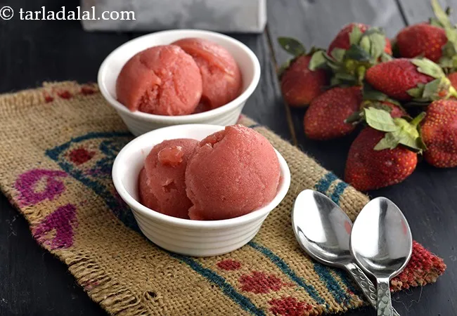 Strawberry Banana Apple Sorbet