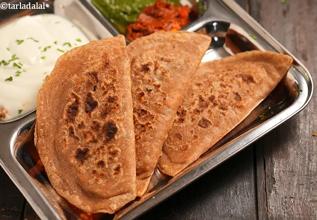 aliv paratha recipe | halim vegetable paratha | healthy garden cress paneer paratha
