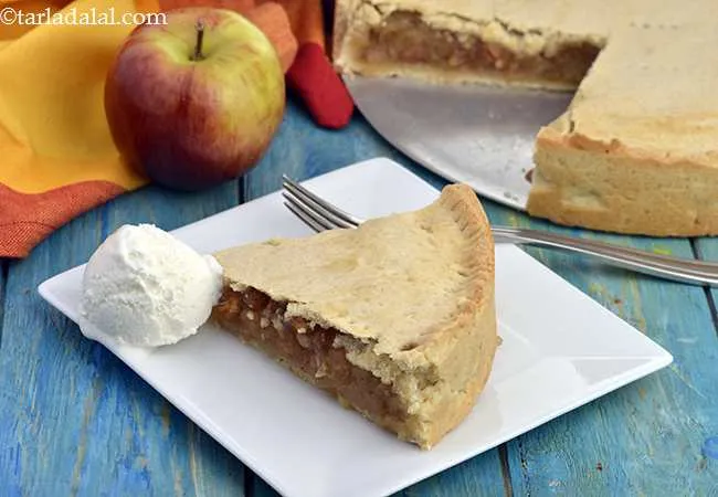  Eggless Apple Pie, Indian Style Apple Pie
