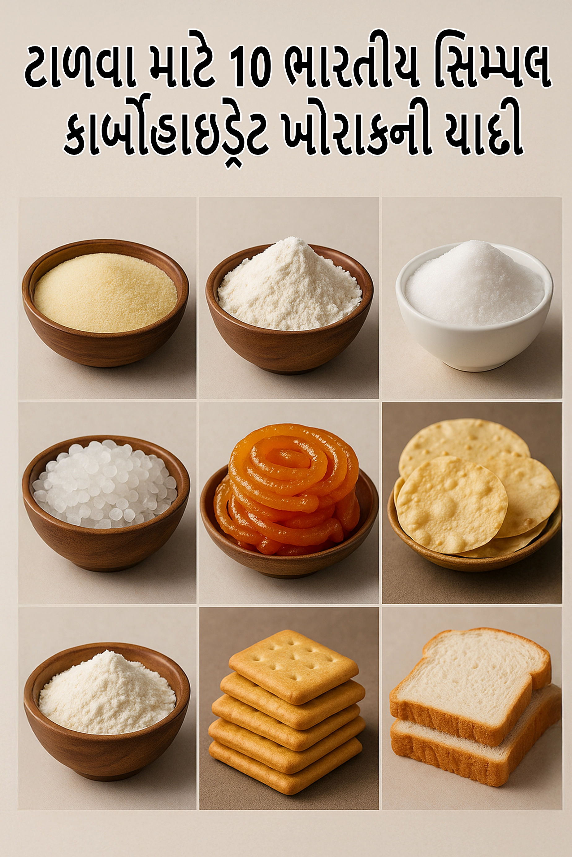 10 Indian Simple Carbohydrate Food List to Avoid