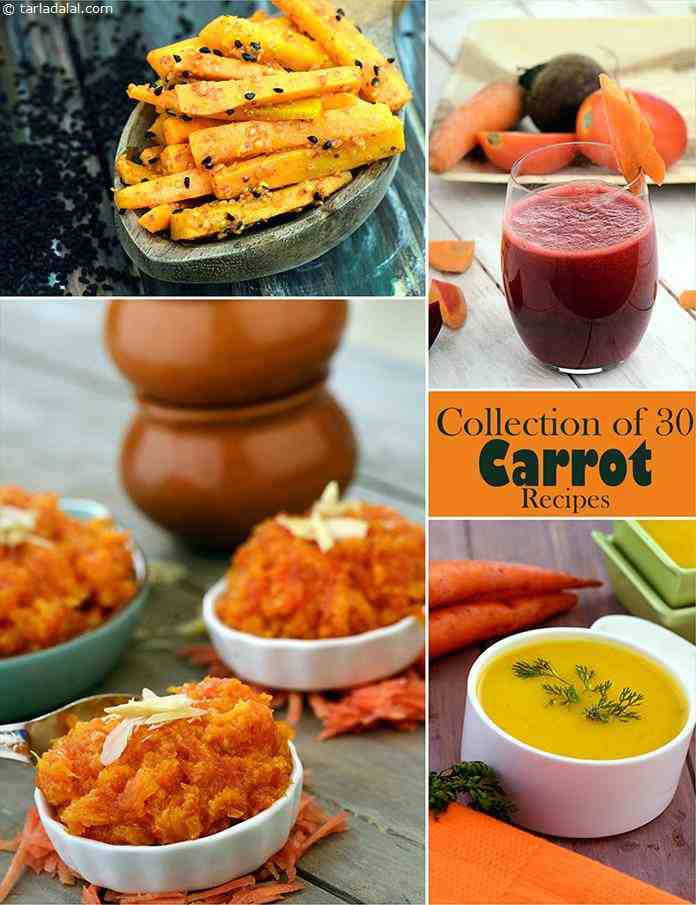 Collection of 30 Carrot Recipes, Gajar Recipes