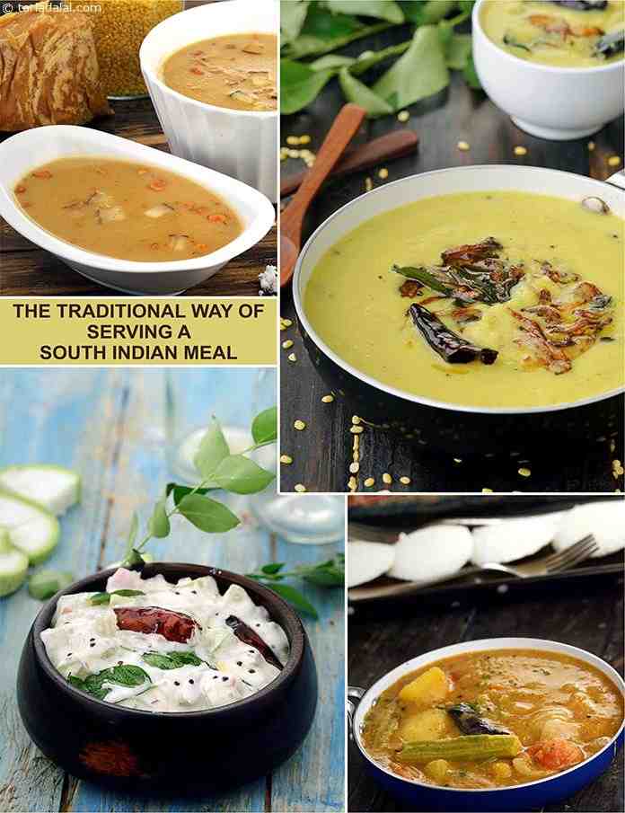 The Traditional Way Of Serving a South Indian Meal